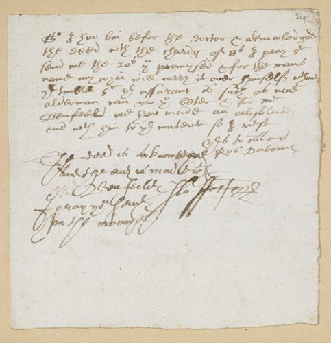 Letter from Robert Daborne